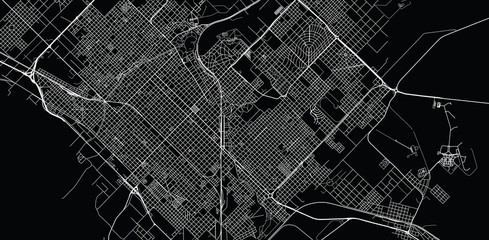 Urban vector city map of Bahia Blanca, Argentina
