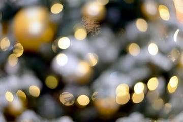 Abstract background lights and christmas toys