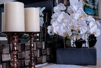 White flowers with texture 