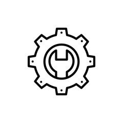 Setting Tools Vector illustration. Seo & Web design element Line Icon.