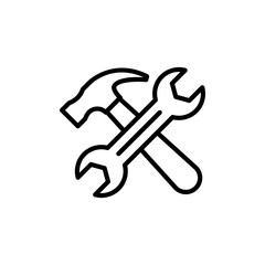 Repair Tools Vector illustration. Seo & Web design element Line Icon.