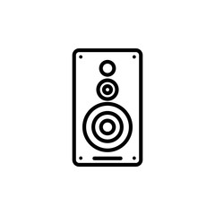 Speaker Vector illustration. Seo & Web design element Line Icon.
