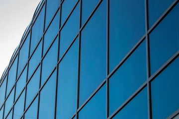Fototapeta premium Glass showcase of an office building.