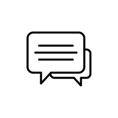 Speech Bubble Vector illustration. Seo & Web design element Line Icon.