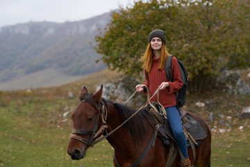 Obraz premium girl with horse