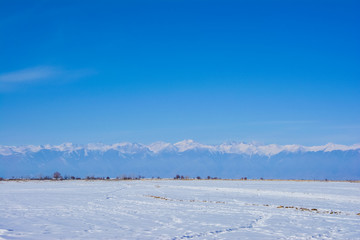 Fototapeta na wymiar カラコルの雪景色