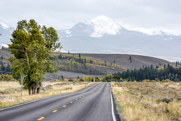 Naklejka premium Scenic view of the Grand Teton National Park