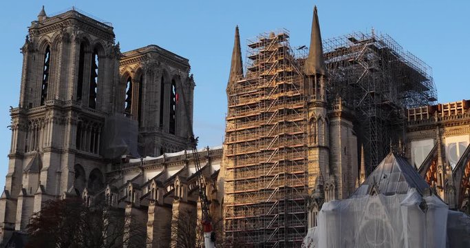 The Notre Dame cathedral, ile de la Cit&eacute;, Paris, France