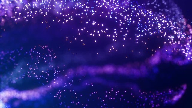 christmas particles vj background