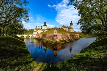castle on the lake Belarus