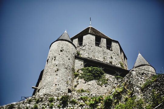 View to the Ceasar?s Tower in Provins, France