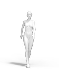 Woman Mannequin Pose 3D Rendering