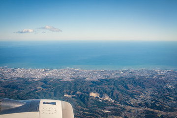 飛行機からの風景