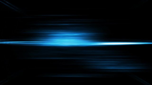 Blue horizontal lines shifting and rotating - seamlessly looping abstract fractal background render