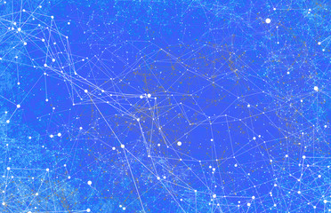 Abstract technology AI geometric futuristic lines background