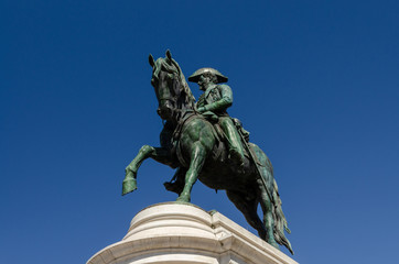 Statue of D. Pedro IV on his horse