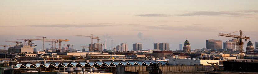 Fototapeta na wymiar Industrial skyline, Berlin, Germany