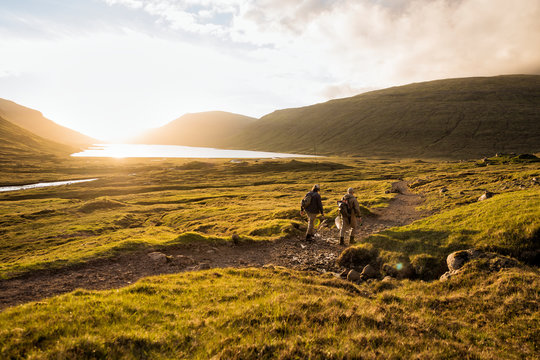 Hikers walking