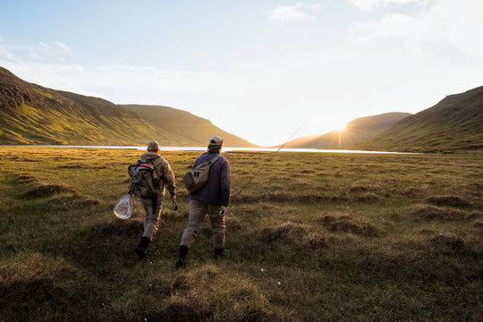 Hikers walking