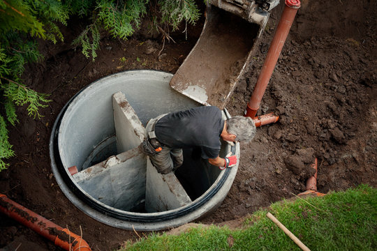 Construction of sewage system