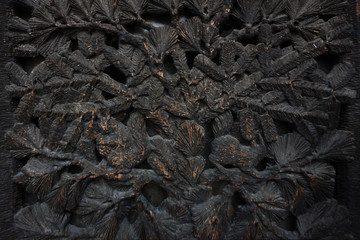 Dark Wood carving pattern