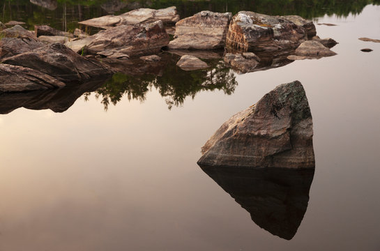 Rock in water