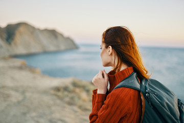 woman on the beach