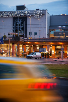 Building of terminal at airport, Arlanda,