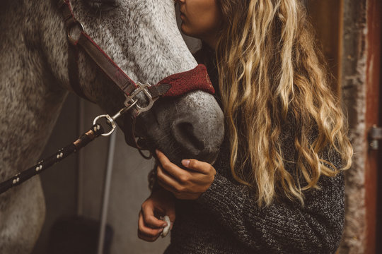 Woman with horse