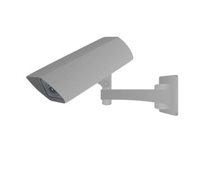 Surveillance camera lens. vector illustration
