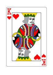 The King of Hearts in the classic style.