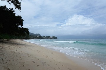 Strand in Victoria in Seychellen im Winter