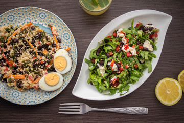 Healthy gourmet lunch