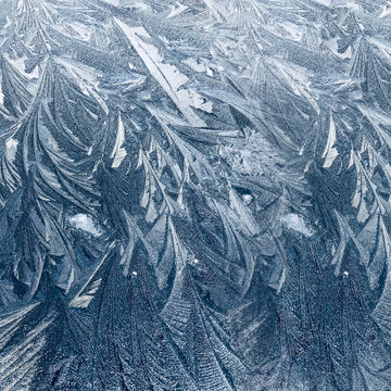 Frosty texture of ice background