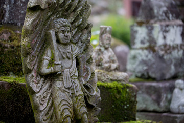 Fototapeta na wymiar 苔と仏像