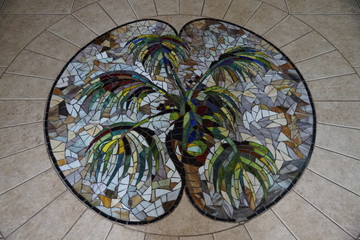 Mosaik auf Seychellen 