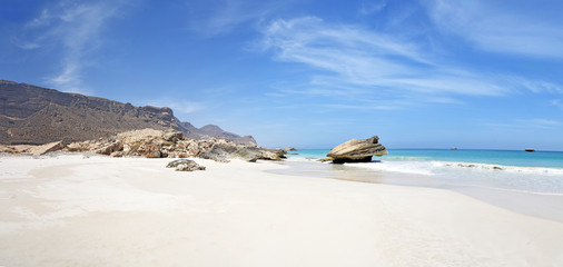 Fototapeta na wymiar Sultanate of Oman, Salalah, Fazayat beaches