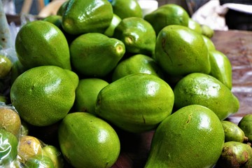 Essen auf dem markt in victoria auf seychellen