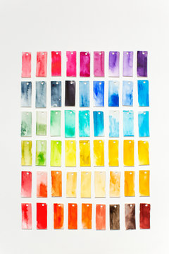 Handmade Watercolour Swatches (Portrait Format)
