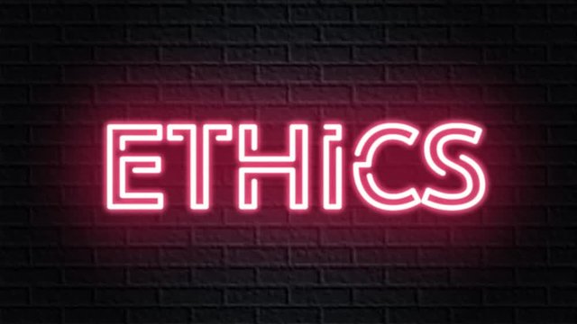 red neon video animation ethics
