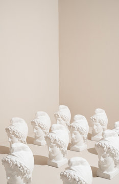 Statue heads pattern