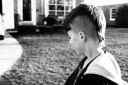 boy with mohawk
