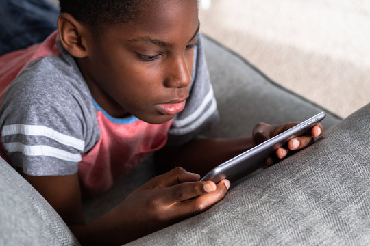 boy on tablet