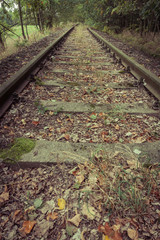 Obraz premium Alte Eisenbahnschienen