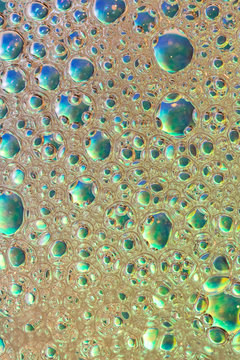 Close up of soap bubbles