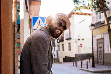 Portrait of stylish african man
