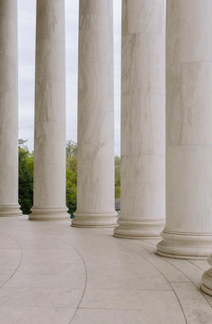 Marble columns from the Jefferson Memorial
