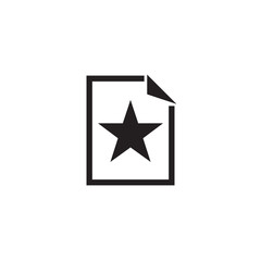 Document favorite icon vector isolated on background. Trendy web symbol. Pixel perfect. illustration EPS 10. - Vector.