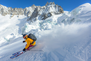 Freeride skier