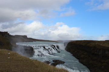 Fototapeta premium waterfall in Iceland with rainbow